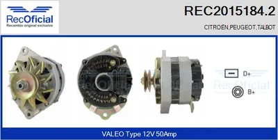 Alternador Talbot TAGORA · Peugeot 504 · Peugeot 505