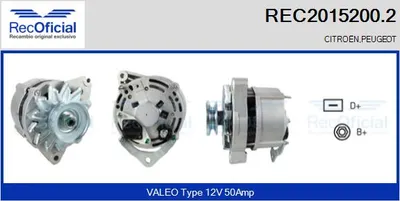 Alternador Peugeot 205 I · Peugeot 205 I Convertible · Peugeot 205 II