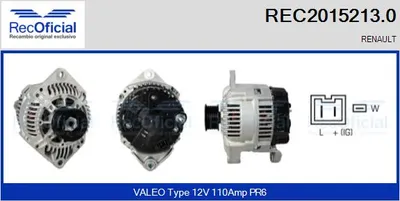Alternador Renault CLIO I · Renault 19 I Chamade · Renault 19 II