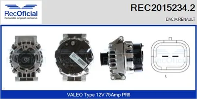 Alternador Renault LAGUNA I · Renault LAGUNA I Grandtour · Renault MEGANE I