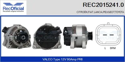 Alternador Peugeot 406 · Citroën BERLINGO / BERLINGO FIRST Box Body/MPV · Citroën BERLINGO / BERLINGO FIRST MPV