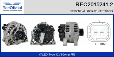 Alternador Peugeot 406 · Citroën BERLINGO / BERLINGO FIRST Box Body/MPV · Citroën BERLINGO / BERLINGO FIRST MPV