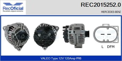 Alternador Mercedes-Benz E-CLASS · Mercedes-Benz E-CLASS T-Model · Mercedes-Benz SLK