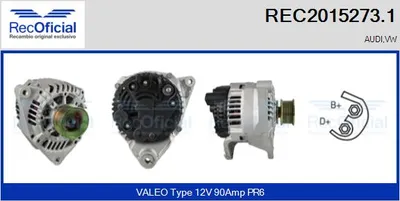 Alternador Audi 100 C4 Saloon · Audi 100 C4 Avant · Vw PASSAT B5