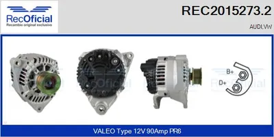 Alternador Audi 100 C4 Saloon · Audi 100 C4 Avant · Vw PASSAT B5