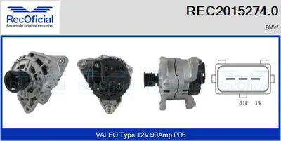 Alternador Bmw 3 Compact · Bmw 3 Convertible · Bmw 3