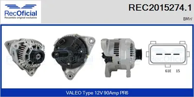 Alternador Bmw 3 Compact · Bmw 3 Convertible · Bmw 3