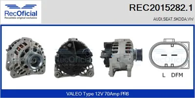 Alternador Seat CORDOBA · Seat IBIZA II · Vw POLO III CLASSIC