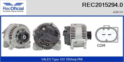 Alternador Vw TOUAREG · Audi A8 D3 · Audi A6 C6