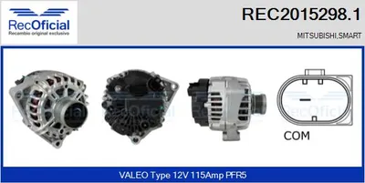 Alternador Smart FORFOUR · Mitsubishi COLT VI