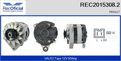 Alternador Renault FUEGO · Renault 18 · Renault 18 Variable