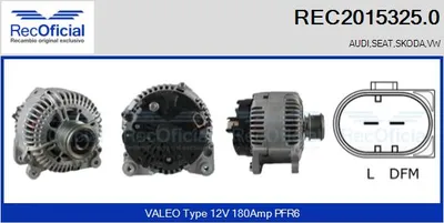 Alternador Vw TOURAN · Vw MULTIVAN T5 · Vw TRANSPORTER T5 Platform/Chassis (7JD, 7JE, 7JL, 7JY, 7JZ, 7F