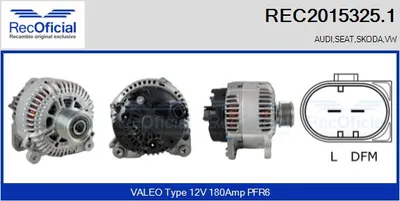 Alternador Vw TOURAN · Vw MULTIVAN T5 · Vw TRANSPORTER T5 Platform/Chassis (7JD, 7JE, 7JL, 7JY, 7JZ, 7F