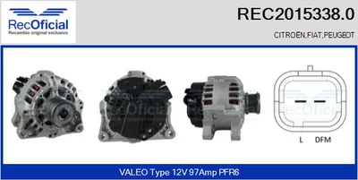 Alternador Fiat DUCATO Van · Fiat DUCATO Bus · Fiat DUCATO Platform/Chassis