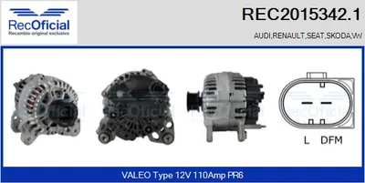 Alternador Vw POLO III CLASSIC · Vw POLO Variant · Skoda OCTAVIA I Combi