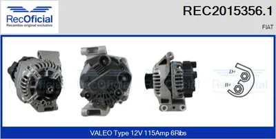 Alternador Fiat PANDA · Fiat 500 · Fiat PANDA Hatchback Van