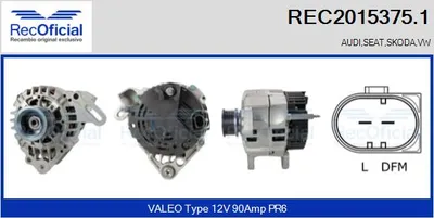 Alternador Skoda OCTAVIA I · Vw GOLF IV · Vw GOLF IV Variant