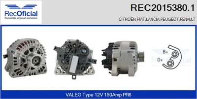 Alternador Peugeot J5 Bus · Renault LAGUNA I · Peugeot 605