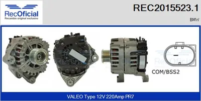 Alternador Bmw X5 · Bmw X6 · Bmw 7