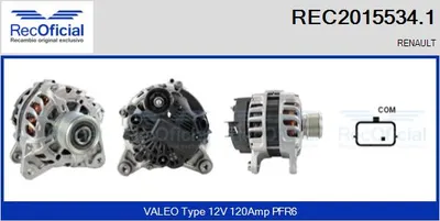 Alternador Renault MEGANE III Hatchback · Renault MEGANE III Coupe · Renault MEGANE III Grandtour
