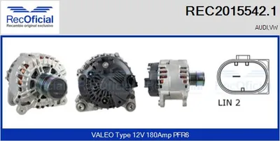Alternador Vw GOLF VII · Vw GOLF VII Variant