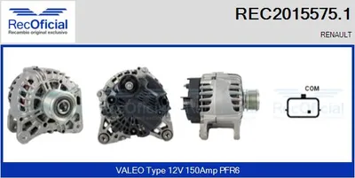 Alternador Renault KANGOO / GRAND KANGOO II · Renault KANGOO Express · Renault KANGOO BE BOP