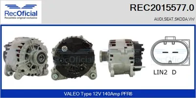 Alternador Audi A3 · Audi A3 Sportback · Vw GOLF PLUS V