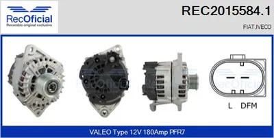 Alternador Fiat DUCATO Bus · Fiat DUCATO Van · Fiat DUCATO Platform/Chassis