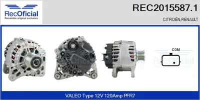 Alternador Citroën C5 III Break · Renault MEGANE III Hatchback · Renault MEGANE III Coupe