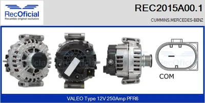 Alternador Mercedes-Benz SPRINTER 3-t Bus · Mercedes-Benz SPRINTER 3-t Van · Mercedes-Benz SPRINTER 3-t Platform/Chassis