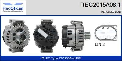 Alternador Mercedes-Benz M-CLASS · Mercedes-Benz GLE Coupe · Mercedes-Benz GLE