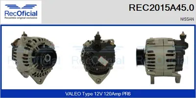 Alternador Nissan MAXIMA VII · Nissan MAXIMA VI