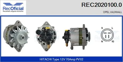 Alternador Opel COMBO Box Body/MPV · Opel CORSA B · Opel ASTRA F Saloon