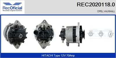 Alternador Opel KADETT E · Opel KADETT E Estate · Opel KADETT E Hatchback