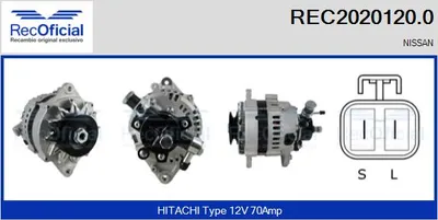 Alternador Nissan PRIMERA · Nissan SUNNY III Hatchback · Nissan SUNNY III Liftback