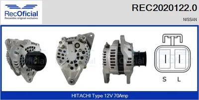 Alternador Nissan SUNNY II · Nissan BLUEBIRD · Nissan SUNNY II Hatchback