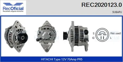 Alternador Subaru LEGACY II · Subaru LEGACY I Estate · Subaru LEGACY I