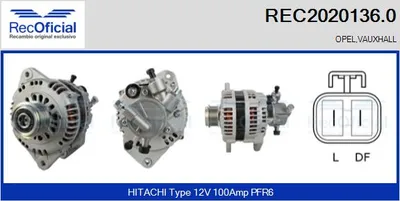 Alternador Opel MERIVA A MPV · Opel ASTRA H · Opel ASTRA H Estate
