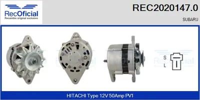 Alternador Subaru LEONE II Hatchback · Subaru LEONE III Estate · Subaru LEONE II Estate
