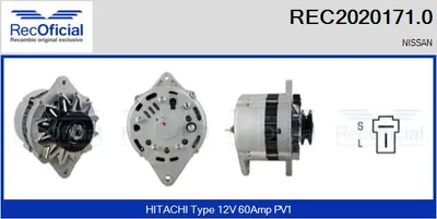 Alternador Nissan 280ZX,ZXT · Nissan CHERRY III · Nissan SUNNY I