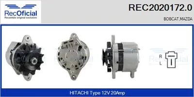 Alternador Mazda 323 I Station Wagon · Mazda 323 II Saloon · Mazda E Van