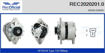 Alternador Nissan SUNNY · Nissan LAUREL · Nissan CHERRY II Traveller