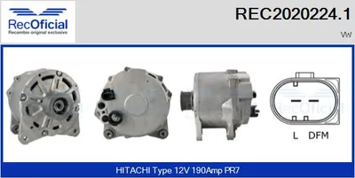 Alternador Vw TOUAREG