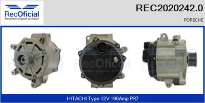 Alternador Porsche PANAMERA