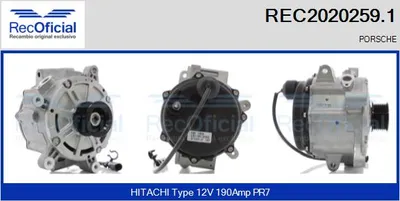 Alternador Porsche PANAMERA