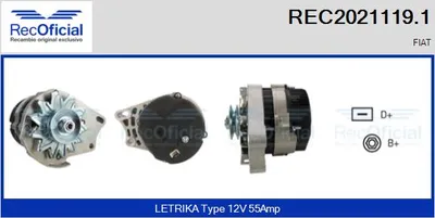 Alternador Fiat CINQUECENTO · Fiat PANDA · Fiat SEICENTO / 600