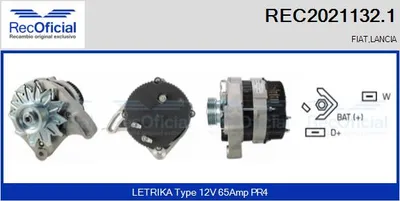 Alternador Fiat CINQUECENTO · Fiat 126 · Fiat PANDA