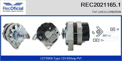Alternador Fiat CINQUECENTO · Fiat PANDA · Fiat SEICENTO / 600