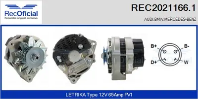 Alternador Audi 100 C2 Saloon · Audi 100 C2 Avant · Audi COUPE B2