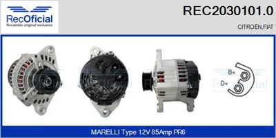 Alternador Fiat PUNTO · Fiat BRAVA · Fiat BRAVO I
